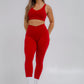 Vibe Leggings - Red