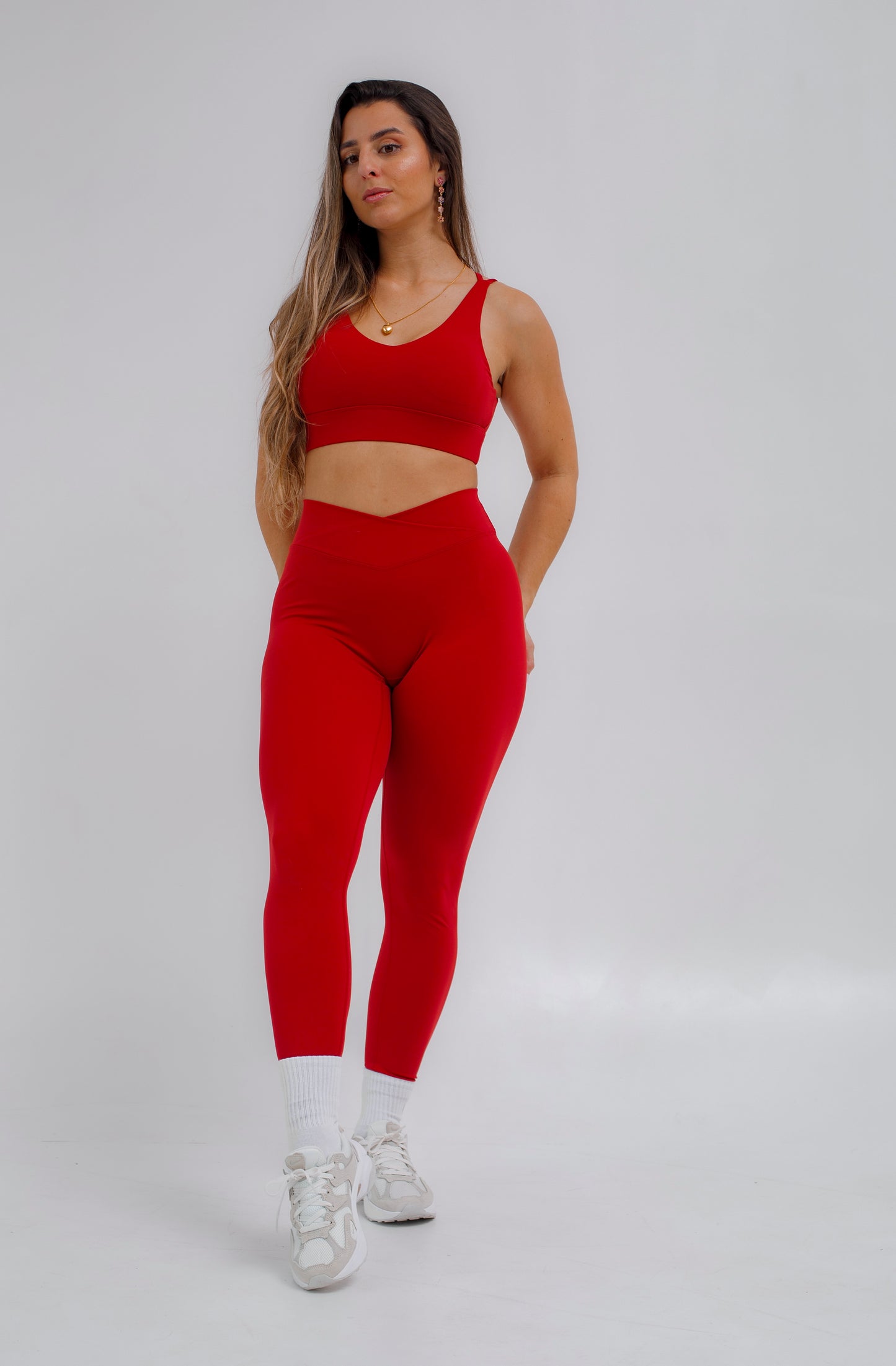 Vibe Leggings - Red