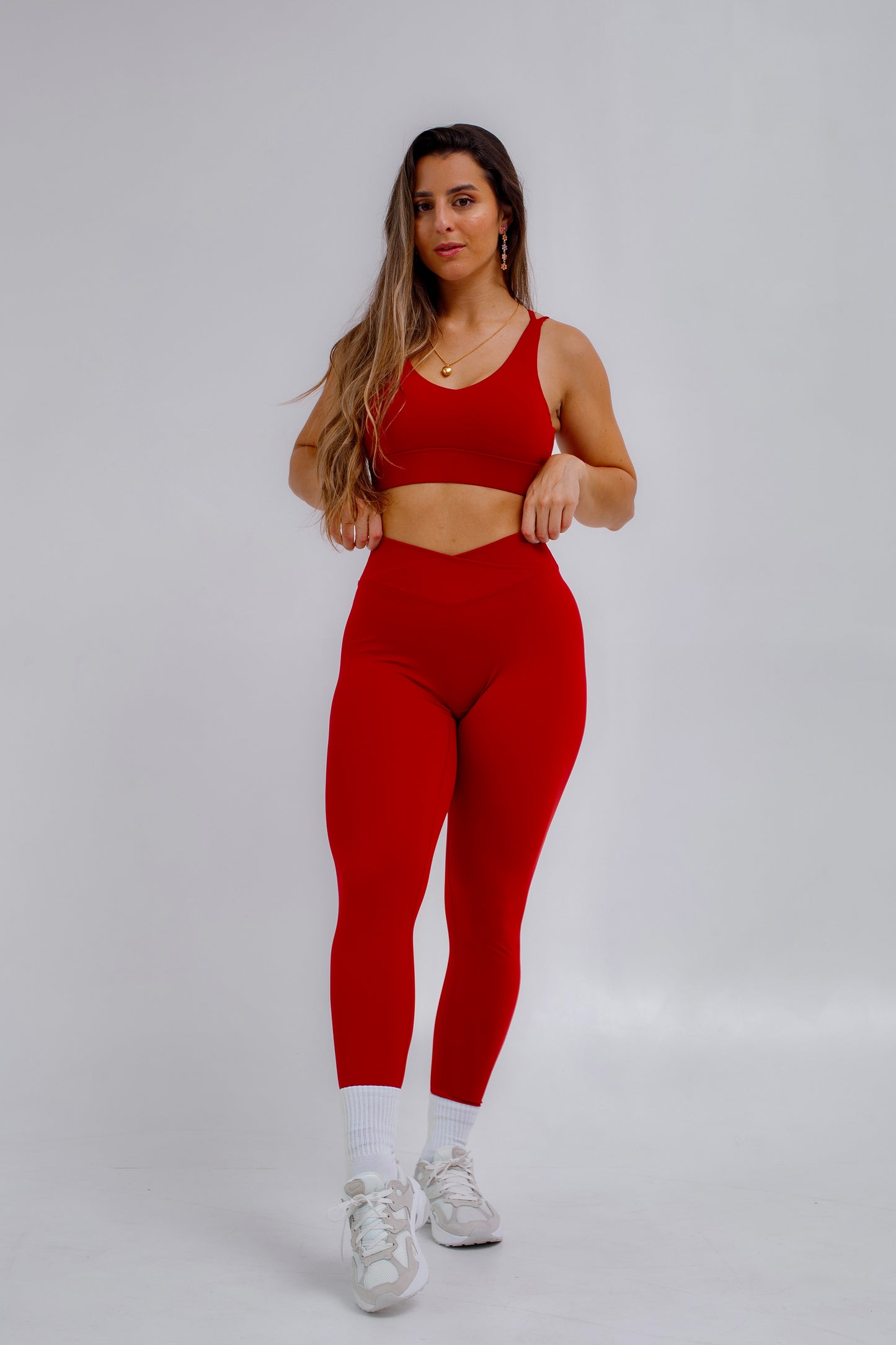 Vibe Leggings - Red