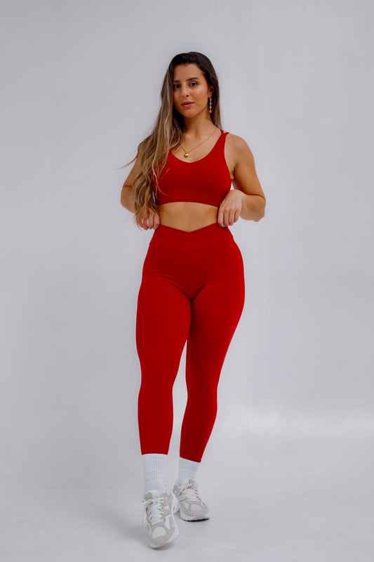 Vibe Leggings - Red