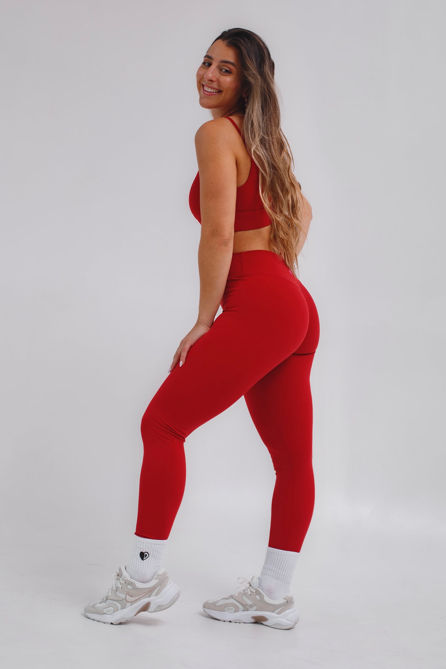 Vibe Leggings - Red