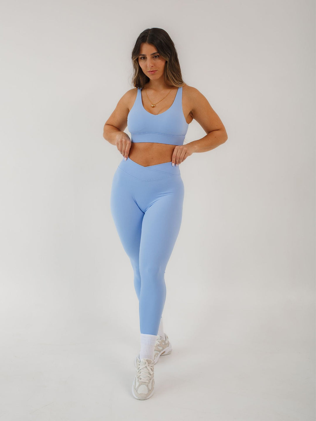 Bra &amp; Leggings Set — Blue - lifeofavocado