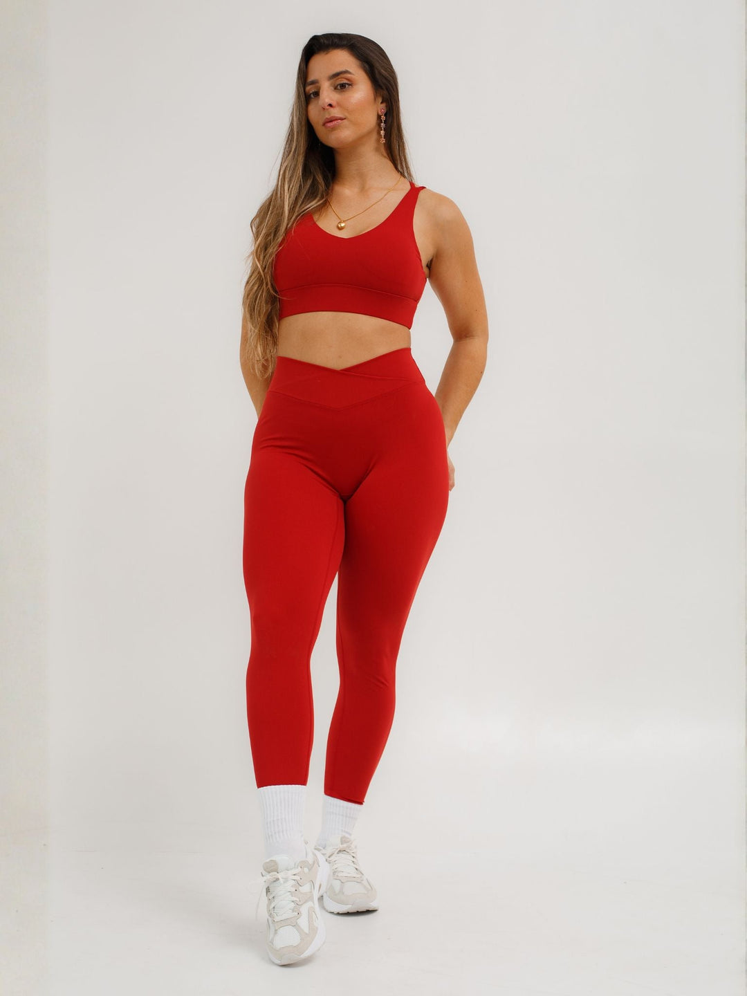 Bra & Leggings Set — Red - lifeofavocado