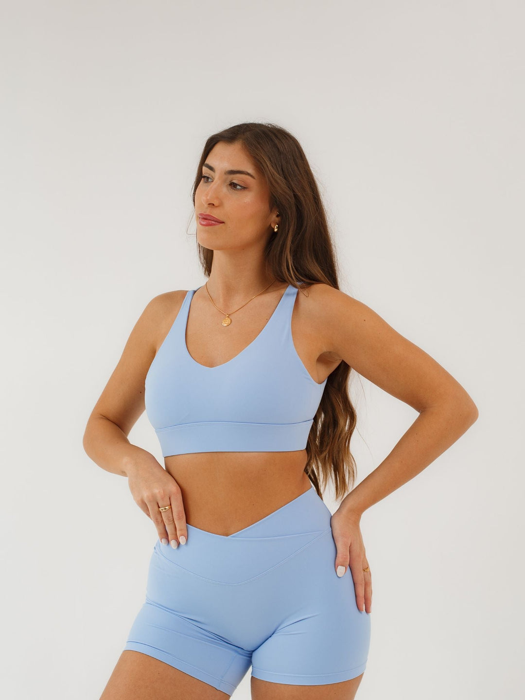 Bra &amp; Shorts Set — Blue - lifeofavocado