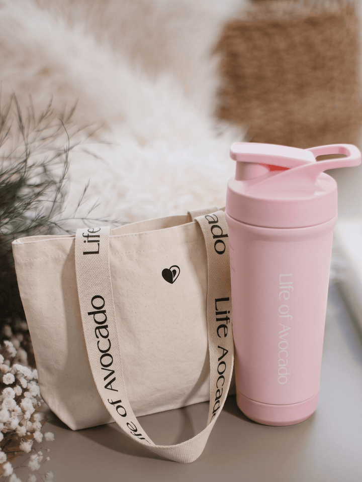 Hydration N Recovery Bundle - Shaker + Tote Bag - lifeofavocado
